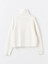 Lcw Kids Ekru Polo Yaka Kız Çocuk Triko Hırka 5