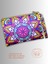 Kadın Renkli Clutch Çanta Portföy Çiçek Mandala Desenli 1