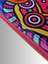 Kadın Renkli Clutch Çanta Portföy Çiçek Mandala Desenli 5