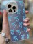 iPhone 16 Pro Max Uyumlu 3D Dalgalı Desenli Parlak Slikon Kılıf 1