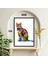 Kedi Hayvan Büyük Boy Renkli Solmaz Kaliteli Baskı Çerçeve Görünümlü Mdf Tablo 70X50CM 03 3