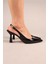 Luma Arkası Açık Stiletto Siyah 4