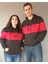 Sevgili Kombini Kapşonlu Çift Sweatshirt Kırmızı Şeri 1