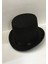 Yetişkinler Için Siyah Renk Ringmaster Sihirbaz Şapkası Fötr Şapka 15 cm 4