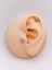 Cerrrahi Çelik Piercing ( Pirsing ) Zirkon Taşlı Mark Model Tragus Helix Piercing (1ADET 1