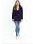 Lacivert Oversize Dokuma Blazer Ceket 3