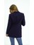 Lacivert Oversize Dokuma Blazer Ceket 5