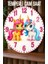 Sevimli Unicorn Desenli 3D Görünümlü Temperli Cam Saat – 33 cm CSDW163 1