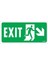 Exit Sağ Aşağı Uyarı Levhası 17,5X25 KOD:957 1