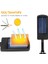 2 Adet Büyük Boy 128 LED Solar Bahçe Sokak Lambası Hareket Sensörlü Kumandalı 3 Modlu Güneş Enerjili 6