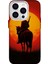 IPHONE 15 Pro Özel Red Dead Redemption Gün Batımı Tasarımlı Lüks Silikon Kılıf 1