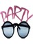 Party Yazılı Simli Pembe Renk Parti Gözlüğü 15X7 cm 1