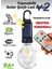 Taşınabilir Solar USB Şarjlı LED Ampül Outdoor Kamp Bahçe Lambası Askılı Kırılmaz LED Işık Kumandalı 1