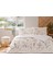 Fıtted Ranforce Çift Kişilik Nevresim Takımı White Lıly Lila 2