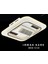 Irmak Kare 65W LED Avize Metal Kasa / 3 Renk Işık / Kumandalı Fanlı Mod 1