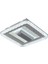 Rana Kare 60W LED Avize Metal Kasa / 3 Renk Işık / Kumandalı Fanlı Model / 3
