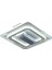 Çeşme Kare 60W LED Avize Metal Kasa / 3 Renk Işık / Kumandalı Fanlı Mod 2