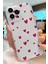 İphone 13 Pro Uyumlu Minik Kalpler Desenli Şeffaf Silikon Kılıf 3