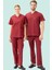 Terycotton V Yaka Bordosu Sağlık Üniforması Santolina Üniforma Doktor Hemşire Çalışanları Için 1