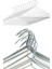 Beyaz Metal Elbise Askısı 12'li, 2,5mm, Dayanıklı ve Şık Tasarım 1