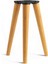 Sehpa Ayak Seti 50 cm Kahverengi Doğal Ahşap Boyalı Silindir Masa Ayağı Ayakları Aksesuar Bohem 3'lü 1