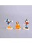 Disney Mickey Mouse Minnie Donald Duck Goofy Anime Figürler 6 Adet 4