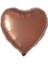 1 Adet 18 Inç 45 cm Retro Kalp Folyo Balon Bakır 1