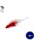 Silikon Kurt Yem - 3g 65MM - Fishack Wormix - 1 Adet - Kırmızı/beyaz - Karides Kokulu 1