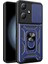 Infinix Hot 30 Play Kılıf Magnetik Standlı Kamera Korumalı Mxsp Sürgülü Vega Kapak - Siyah 2