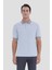 Düğmeli Polo Yaka Erkek T-Shirt Gri 1