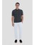 Düğmeli Polo Yaka Jakar Desenli Triko Erkek T-Shirt Yeşil 2