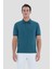 Düğmeli Polo Yaka Pike Basic Erkek T-Shirt Nefti 1