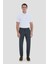Regular Fit Pileli Erkek Chino Pantolon Koyu Haki 3