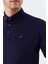 Düğmeli Polo Yaka Erkek T-Shirt Lacivert 3