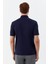 Düğmeli Polo Yaka Erkek T-Shirt Lacivert 4