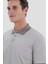 Düğmeli Polo Yaka Erkek T-Shirt Bej 4