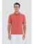 Düğmeli Polo Yaka Pike Basic Erkek T-Shirt Kiremit 1