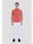 Düğmeli Polo Yaka Pike Basic Erkek T-Shirt Kiremit 2