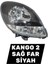Kango Sağ Far 2003-2010 (Siyah) 260104911R 1