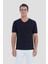 T-Shirt V Yaka Siyah 1