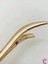 Dekoratif S Tasarım Büyük Boy Pens Saç Tokası Gold Metal 13CM - Kadın Klipsli Yan Toka Topuz Tokası 4