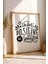 Think Positive Be Positive Çerçeveli Tablo - Olumlu Düşün Olumlu Ol Motivasyon Poster Tablo 2