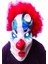 Kırmızı Renk Afro Bonus Peruklu Palyaço Lateks Et Maske (4915) 1