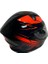 Jk Kask Çene Açılır Siyah Kırmızı M 1