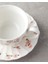 Cordelia New Bone China 4 Parça 2 Kişilik Çay Fincanı Takımı 220 ml Beyaz - Pembe 4