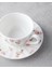 Cordelia New Bone China 4 Parça 2 Kişilik Kahve Fincan Takımı 90 ml Beyaz - Pembe 4