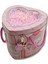 Kilitli Metal Kalp Şekilli Kumbara (0356) Pembe 1