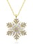Gümüş Gold Kar Tanesi Kolye 2