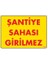 Şantiye Sahası Uyarı Levhası 25X35 KOD:1405 1