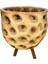 Ev Dekorasyon Aksesuar Naturel Desenli Toprak Saksı Saksılık Salon Çiçeklik 3 Ayaklı 19 cm 5